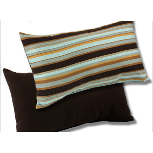 COMFORT CLASSICS INC. Striped Sunbrella® Indoor/Outdoor Reversible Throw Pillow (Set of 2)
