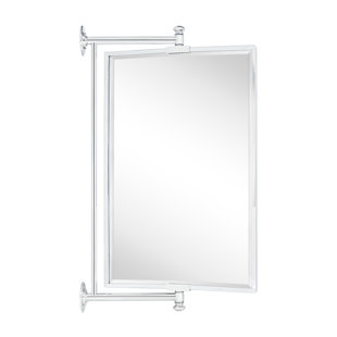 WINSTON PORTER Corrente Pivot-N-View Squared Cornered Rectangle Mirror for Window Bathroom Vanity