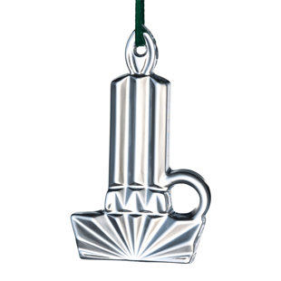 BELLEEK GROUP Glass Candle Hanging Figurine Ornament