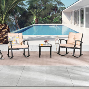 FESTIVAL DEPOT 3 Piece Seating Group with Cushions