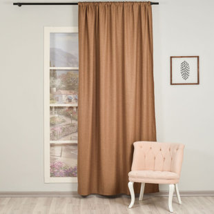 LILIJAN HOME & CURTAIN 100% Blackout Extra Long & Extra Wide Custom Made Decorative Single Panel Curtain