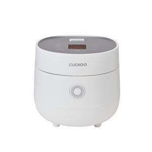 CUCKOO ELECTRONICS CUCKOO 6-Cup Micom Rice Cooker with Nonstick Inner Pot, 13 Menu Modes, LCD Display, Fuzzy Logic Tech, Auto Clean (White) CR-0675FW