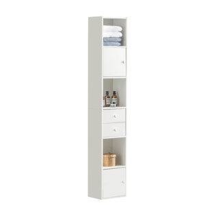 ISABELLE & MAX 33 x 188 cm freistehender Badschrank Fishel