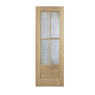 KNOCKETY Unfinished Mahogany Prehung Front Entry Doors