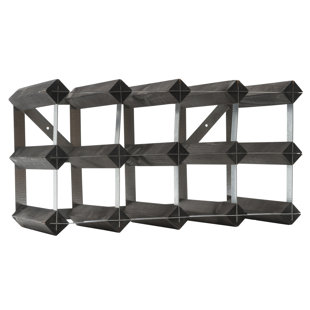 IVY BRONX Nick 12 Bottle Floor Wine Bottle Rack in Ash