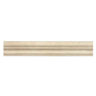 SEVEN SEAS COLLECTION Crema Marfil 2'' L x 12'' W Marble Chair Rail Tile Trim (Set of 10)
