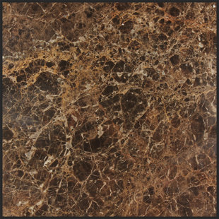 SEVEN SEAS COLLECTION Dark Emperador 18" x 18" Marble Wall & Floor Tile