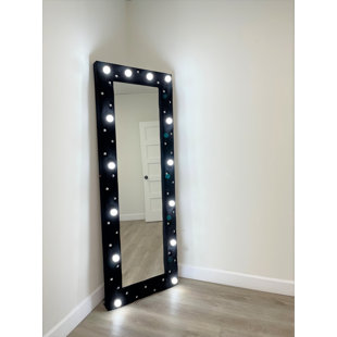 GRAND DISCOUNT FURNITURE Lighted Framed Leaning Full Length Mirror