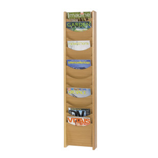 GRACIE OAKS Andres Free Standing Magazine Rack