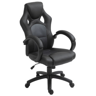 Inbox Zero Laniyah Adjustable Swiveling PC & Racing Game Chair