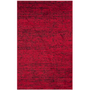 WILLISTON FORGE Stonyford No Pattern And Not Solid Colour Red Area Rug