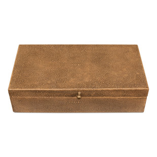 SARREID LTD Gatsburg Faux Leather Decorative Box