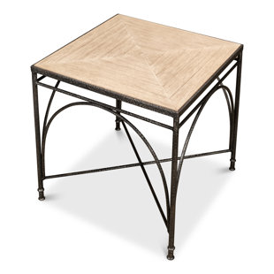 SARREID LTD Vineyards Solid Wood Top End Table