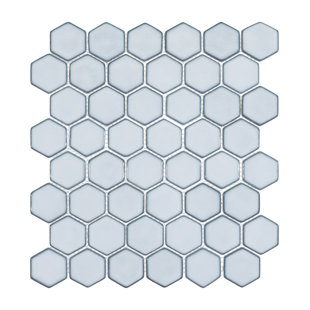 ANDOVA Honoro- Hexite Honeycomb Glass 2" Hexagon Mosaic Kitchen Backsplash, Bathroom, Shower, Pool, Wall and Floor Tile