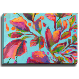 BASHIAN HOME Wisteria by Laura Dro Painting Print on Canvas