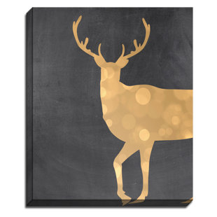 BASHIAN HOME Deerboard by Rosa Vila Graphic Art on Canvas