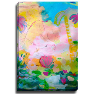 BASHIAN HOME Cup Island by Jenny Andrews Anderson Painting Print on Gallery Wrapped Canvas
