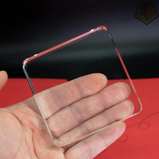 GN109 Clear Square Glass Block Paperweight