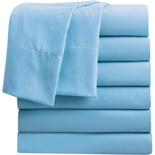 SHUDA Microfiber Flat Sheet (Set of 6)