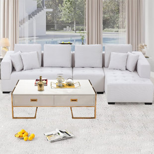 SCHNAPPI 134" Wide Sofa & Chaise