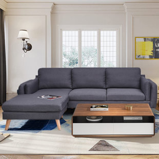 SCHNAPPI 84.65" Wide Reversible Modular Sofa & Chaise