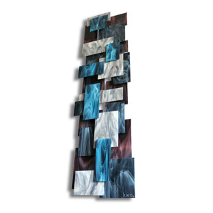 KARO STUDIO Electric Handmade Modern Abstract Wall Decor on Glass