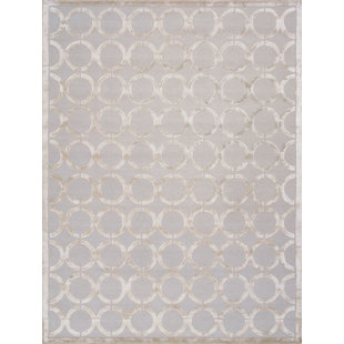 PASARGAD Edgy Hand Tufted Viscose Geometric Rug