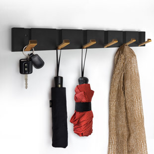 REBRILLIANT Kimon Aluminum Wall 6 - Hook Wall Mounted Coat Rack
