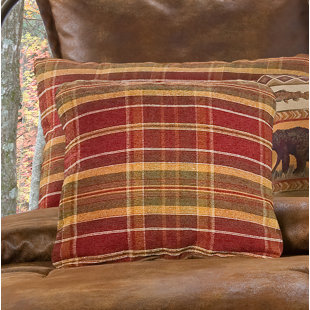 VICTOR MILL Gatlinburg Plaid Reversible Throw Pillow