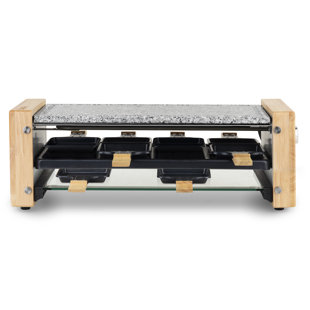 H. KOENIG Raclette und Naturstein für 8 Personen Holzausführung WOD12