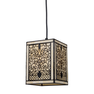 LANDMARK LIGHTING 1 - Light Matte Black Pendant