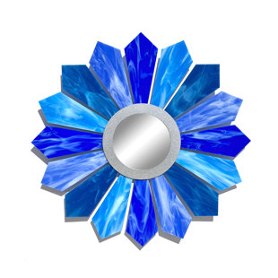 KARO STUDIO Sunburst Handmade Modern Abstract Wall Decor on Glass