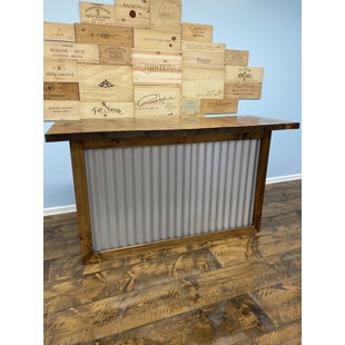 NAPA EAST COLLECTION Corrugated 40" Tall Barn Bar