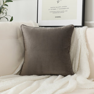 VISIONARY HOME Athena Velvet Square Throw Pillow