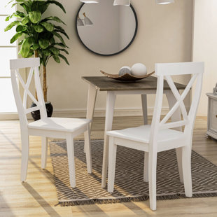 LAUREL FOUNDRY MODERN FARMHOUSE® Jorgenson Side Chair in True White (Set of 2)