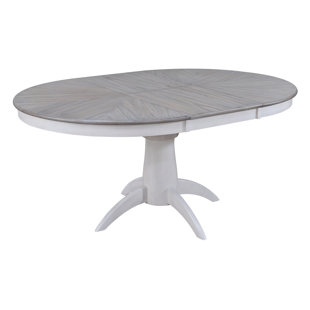 WINNERS ONLY, INC. Extendable Oval Solid Wood Base Dining Table