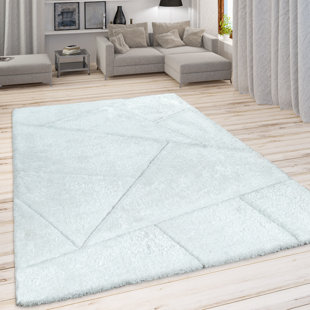 FAIRMONT PARK Streatham Abstract Machine Woven White Area Rug