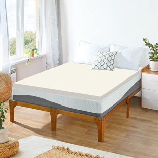 WHITE NOISE Adamsville 2-inch Bed Topper for Mattress, Premium Firm Foam Supporting Bedding Pads with Luxurious Comfiness
