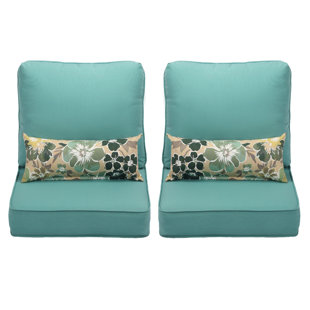 RED BARREL STUDIO® Outdoor 5.1'' Seat / Back Cushion (Set of 2)