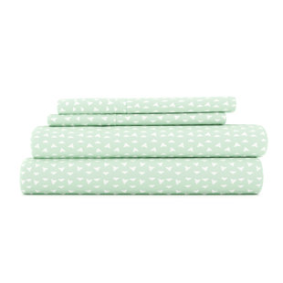 BECKY CAMERON Home Urban Arrows Pattern Microfiber Sheet Set