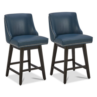 LARK MANOR™ Arvelle Swivel Counter & Bar Stool (Set of 2)