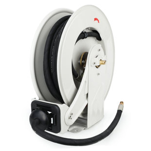 LINKEWODE Oil Steel Hose Reel with Automatic Rewind