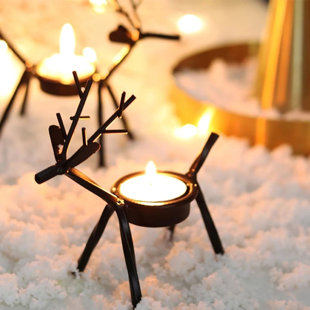 HOUSE OF AVANA 5.31'' H Iron Tabletop Tealight Holder