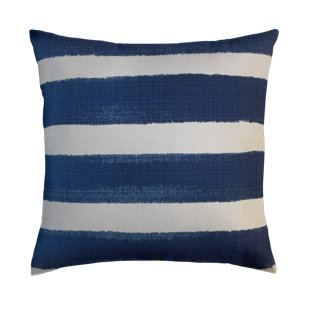 THAT DUTCH GIRL Verity Striped Feather Reversible Throw Pillow