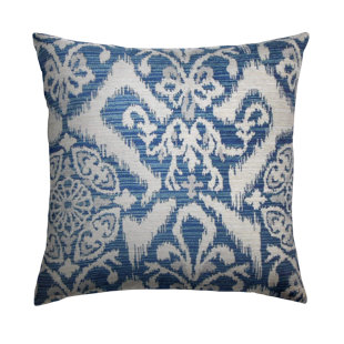 THE PILLOW COLLECTION Ikat Feather Reversible Throw Pillow (Set of 2)