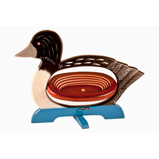 WOMAR GLASS Collapsible Solid Wood Basket