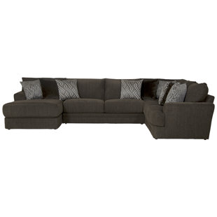 JACKSON FURNITURE 3 - Piece Upholstered Sectional with 9 Accent Pillows Included