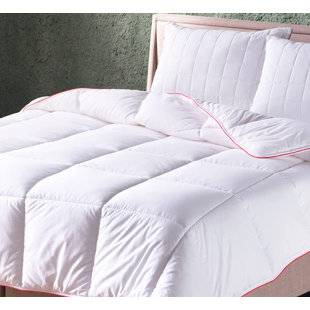 DOQU HOME Cotton Comforter Extra Fluffy, Duvet Insert Lightweight, 100% Cotton Shell All Season Ultra-Soft Skin-Friendly Cloud Breathable Box Stitched