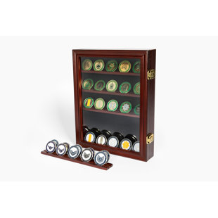 DECOMIL 14'' H x 11'' W Wood Jewelry Display Case