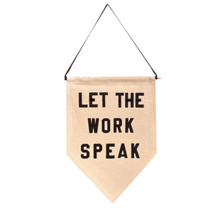 RAYO & HONEY Canvas The World Is Yours Wall Hanging